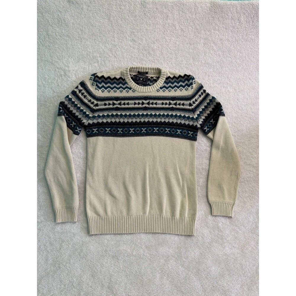 American Eagle Men Nordic Sweater Seriously Soft Men Size M Cotton Blend